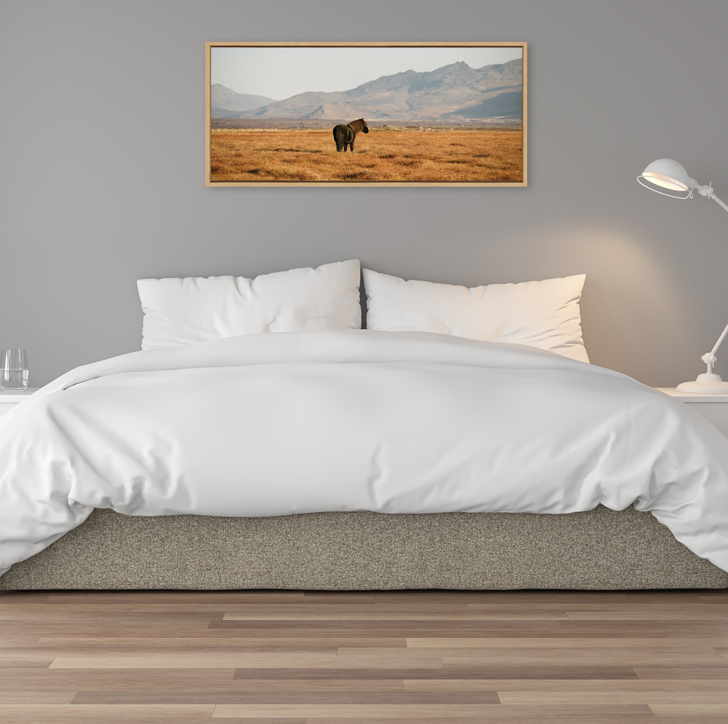 Sylvie Icelandic Horses No 3 Framed Canvas by Crystal Lynn Collins