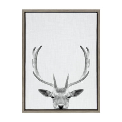 Sylvie Deer Portrait Framed Canvas by Simon Te Tai by kateandlaurel - product image 10 for Resin Society