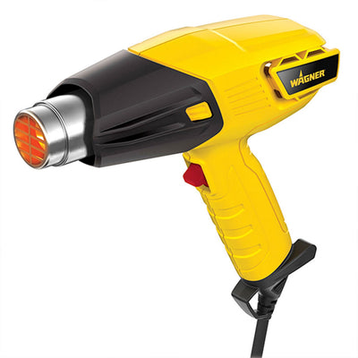 Wagner FURNO 300 Heat Gun shown on white background with black and yellow handle and integrated stand