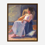 Waiting by the Window Artist Enhanced Canvas Print by John Beard Collection - product image 7 for Resin Society
