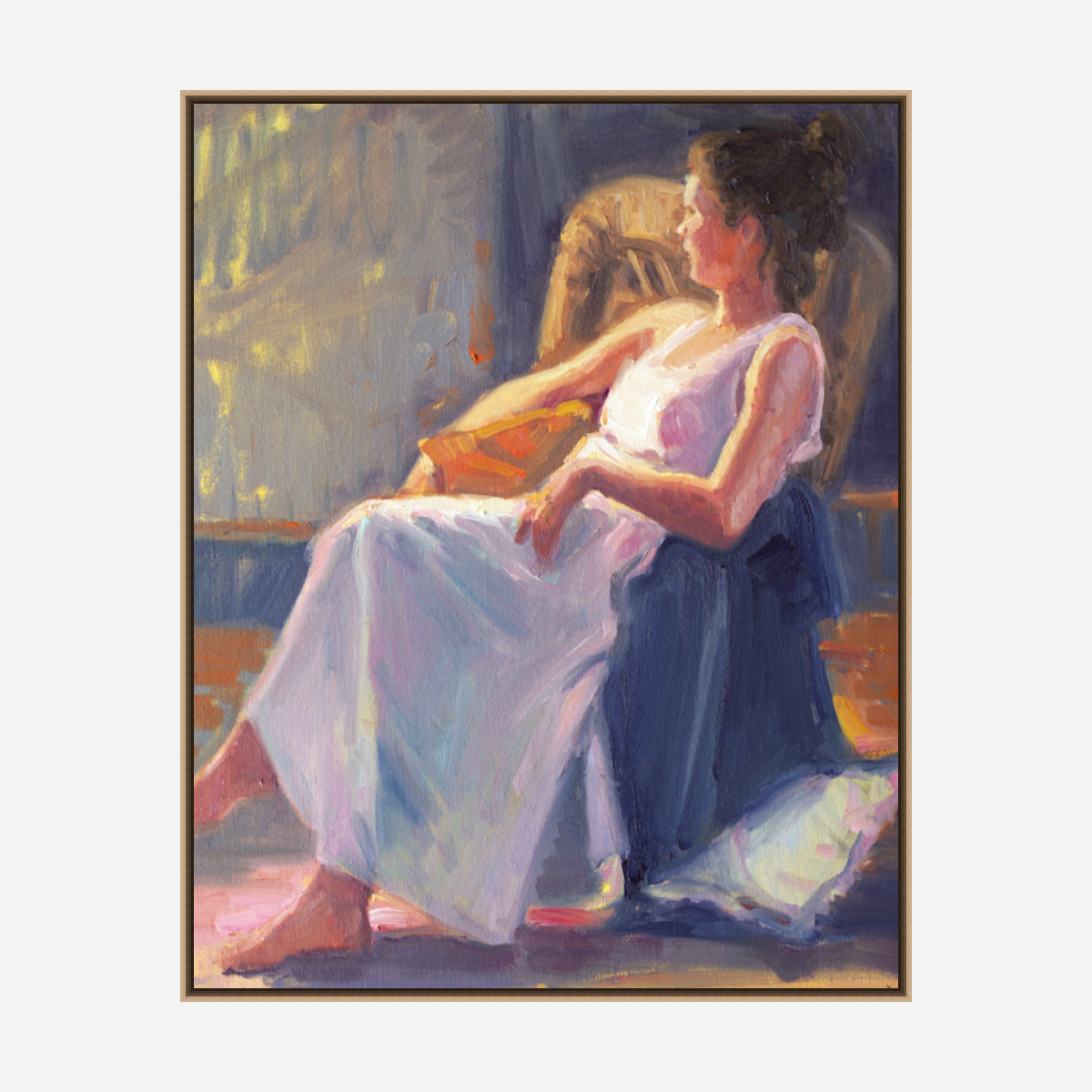 Waiting by the Window Artist Enhanced Canvas Print by John Beard Collection - product image 8 for Resin Society