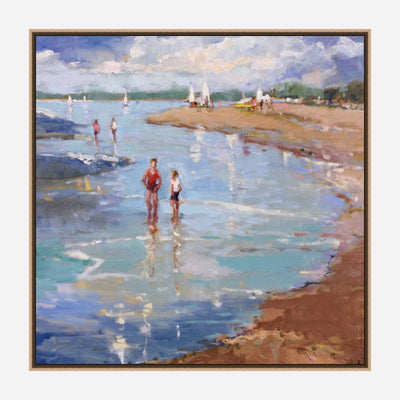 Walking in Lowtide Artist Canvas Enhanced Print by John Beard Collection - product image 8 for Resin Society