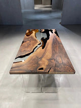 Resin Walnut River Dining Room Table by Gizz - product image 10 for Resin Society