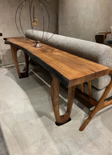 Rustic Console And Sofa Table Made Of Walnut by Gizz - product image 8 for Resin Society