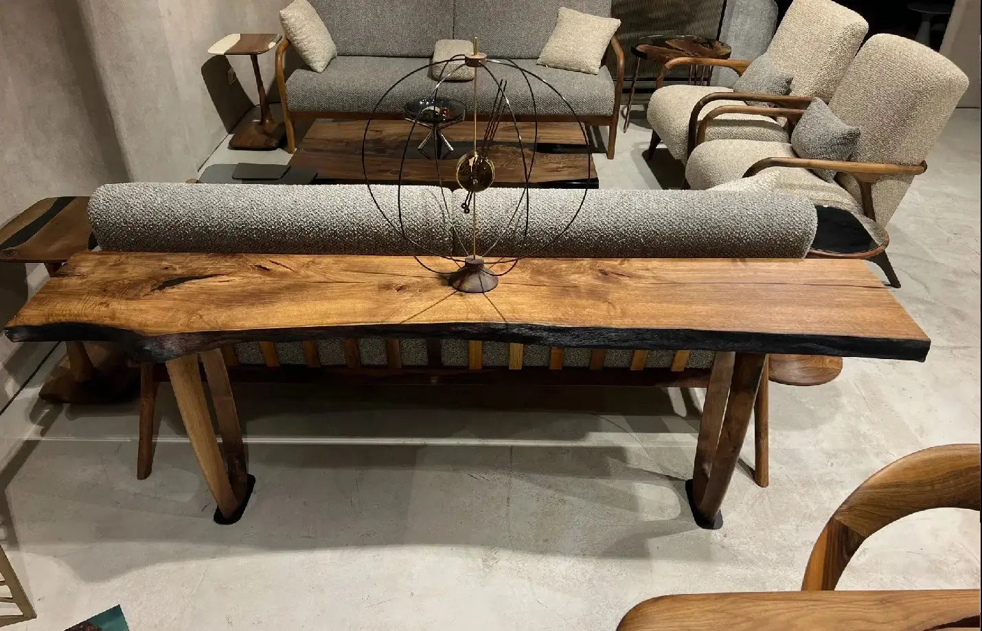 Rustic Console And Sofa Table Made Of Walnut by Gizz - product image 7 for Resin Society