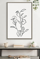 Sylvie Botanical Sketch Print No 2 Framed Canvas