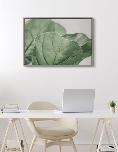 Sylvie Plant Study 6 Framed Canvas by kateandlaurel - product image 12 for Resin Society