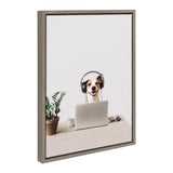 Sylvie You can call me Doug, I’m in IT Framed Canvas by kateandlaurel - product image 2 for Resin Society