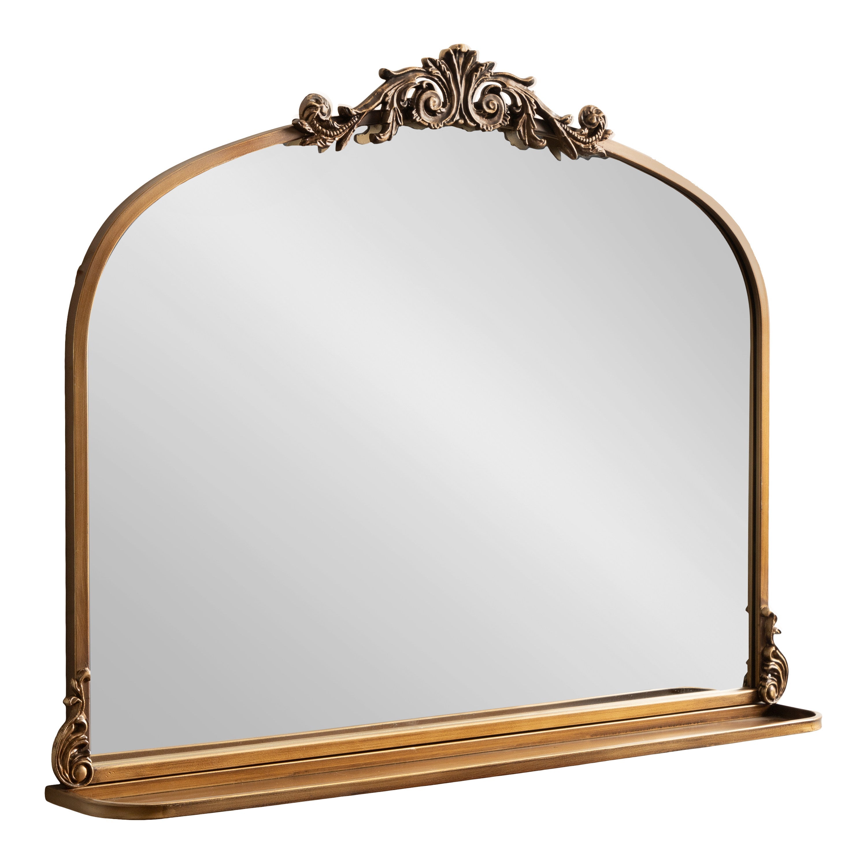 Arendahl Traditional Arch Mirror with Shelf by kateandlaurel - main product image for Resin Society