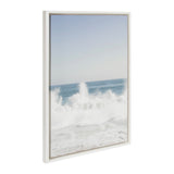 Sylvie Waves Crashing Framed Canvas Set by Caroline Mint by kateandlaurel - product image 2 for Resin Society