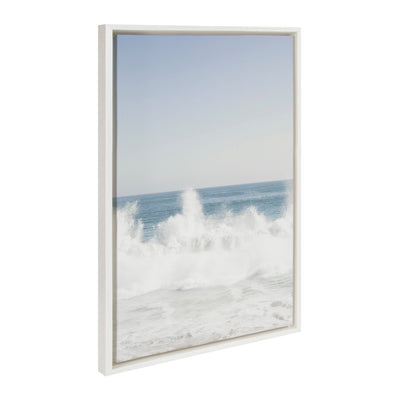Sylvie Waves Crashing Framed Canvas Set by Caroline Mint by kateandlaurel - product image 2 for Resin Society