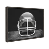 Sylvie Vintage Football Helmet Framed Canvas by kateandlaurel - product image 2 for Resin Society