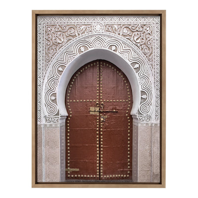 Sylvie Morocco Marrakech Door Framed Canvas by kateandlaurel - main product image for Resin Society