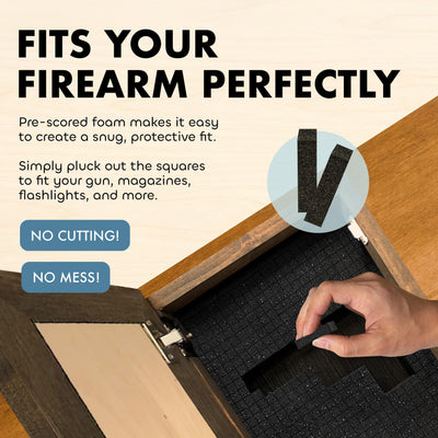 Hidden Gun Storage Cabinet Welcome to Our Home by Bellewood Designs - product image 5 for Resin Society
