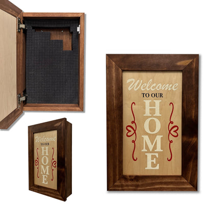 Hidden Gun Storage Cabinet Welcome to Our Home by Bellewood Designs - main product image for Resin Society