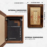 Hidden Gun Storage Cabinet Welcome to Our Home by Bellewood Designs - product image 6 for Resin Society