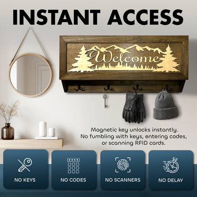 Mountain Scene Welcome Concealment Decor by Bellewood Designs - product image 4 for Resin Society