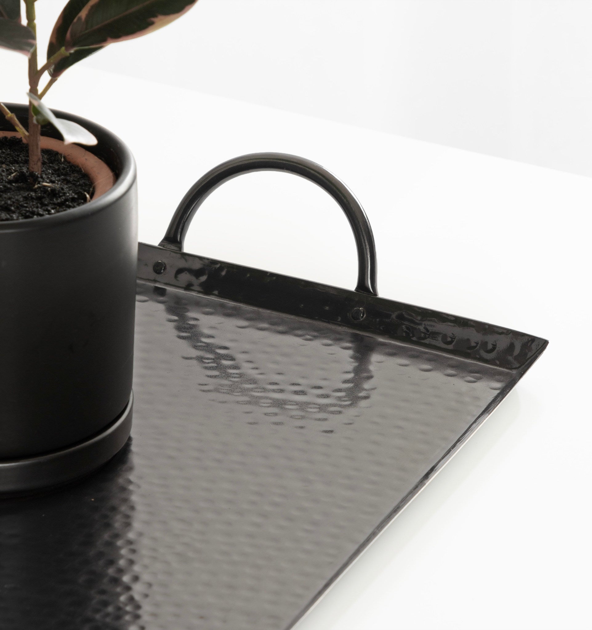 Sanzo Hammered Rectangle Metal Tray