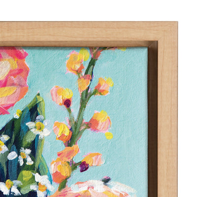 Sylvie Miss Mabel's Summer Bouquet Framed Canvas by Rachel Christopoulos by kateandlaurel - product image 3 for Resin Society