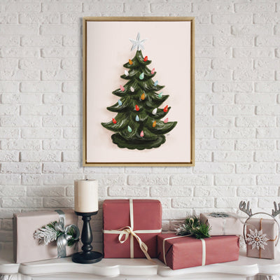 Sylvie Grandmas Tree Green Framed Canvas by Valerie McKeehan of Lily by kateandlaurel - product image 7 for Resin Society