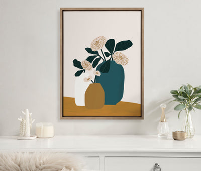 Sylvie Stillness Framed Canvas by kateandlaurel - product image 4 for Resin Society