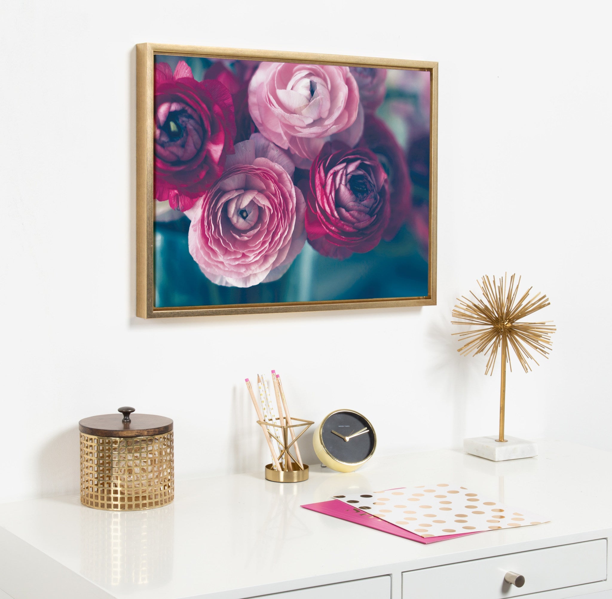 Sylvie Yours Truly Framed Canvas by kateandlaurel - product image 5 for Resin Society