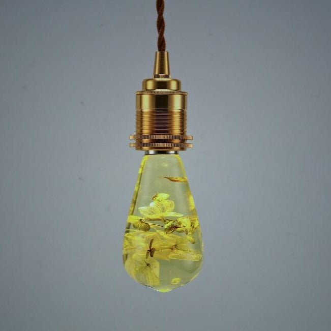 EP Light – White Hydrangea Resin LED Bulb