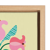 Sylvie Mid Century Modern Tulips Framed Canvas by kateandlaurel - product image 3 for Resin Society