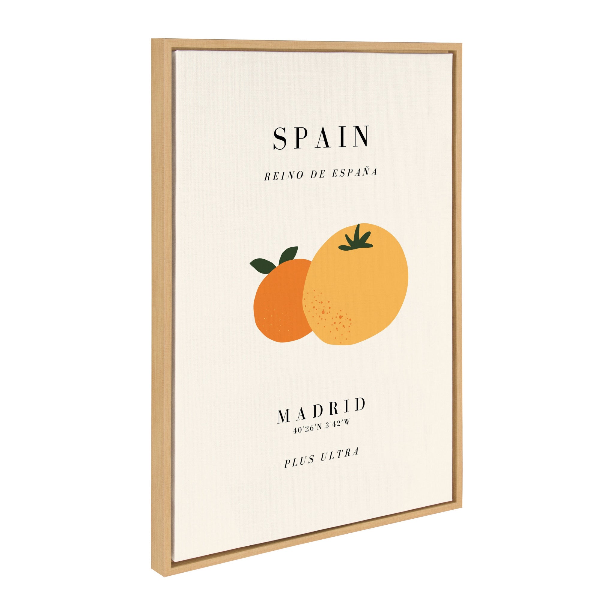 Sylvie Travel Poster Spain Framed Canvas by kateandlaurel - product image 2 for Resin Society