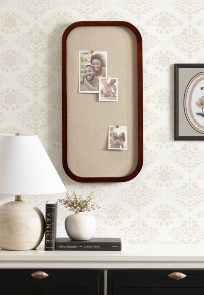 Hutton Wood Framed Fabric Pinboard