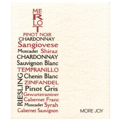 Wine Varietals Swedish Dishcloth by sweetgum home, LLC - main product image for Resin Society