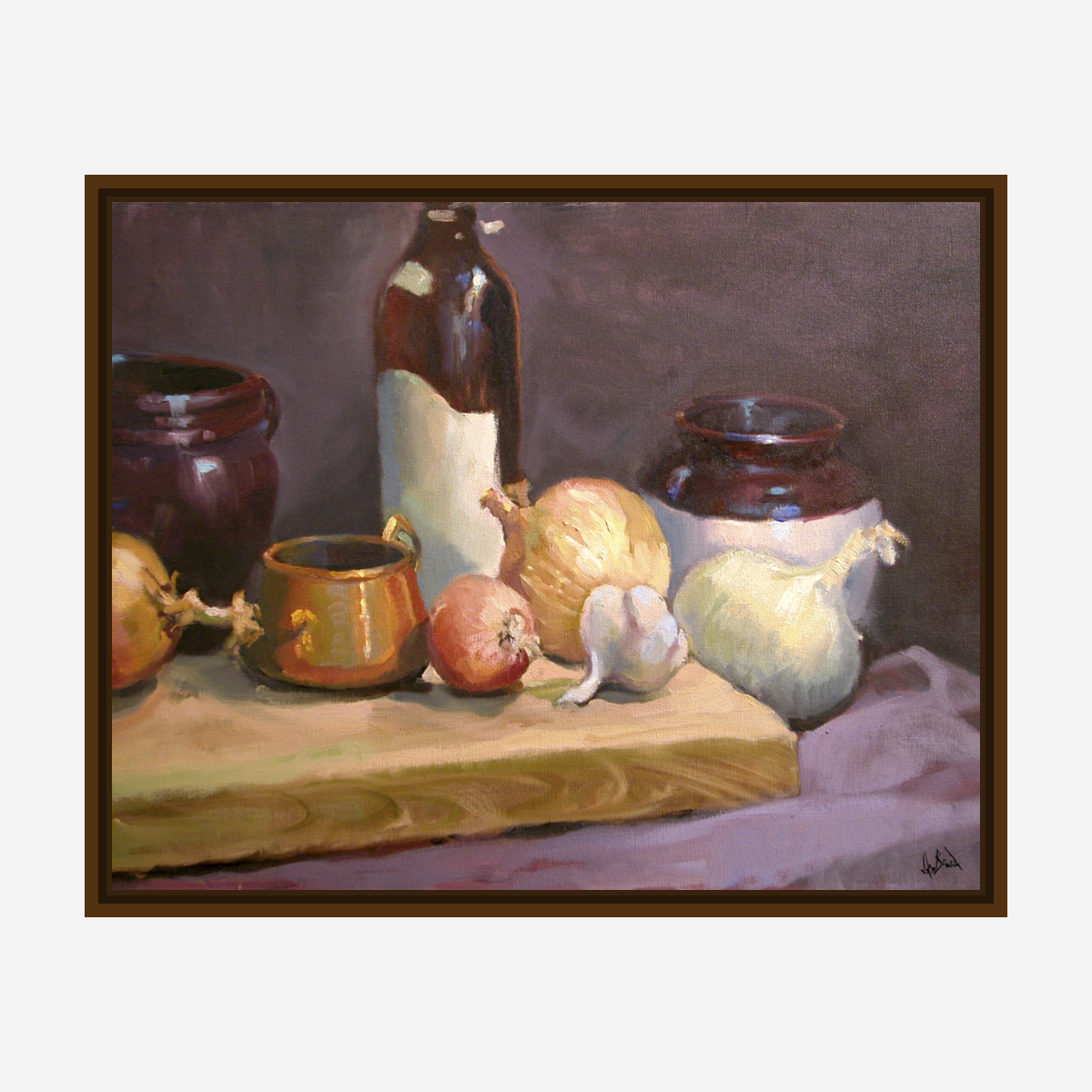 Wine Bottle Artist Enhanced Canvas Print by John Beard Collection - product image 7 for Resin Society