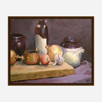 Wine Bottle Artist Enhanced Canvas Print by John Beard Collection - product image 7 for Resin Society