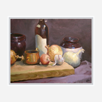Wine Bottle Artist Enhanced Canvas Print by John Beard Collection - product image 6 for Resin Society