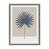 Sylvie Muted Tan and Blue Colorblock Botanical Palm Framed Canvas by kateandlaurel - product image 14 for Resin Society