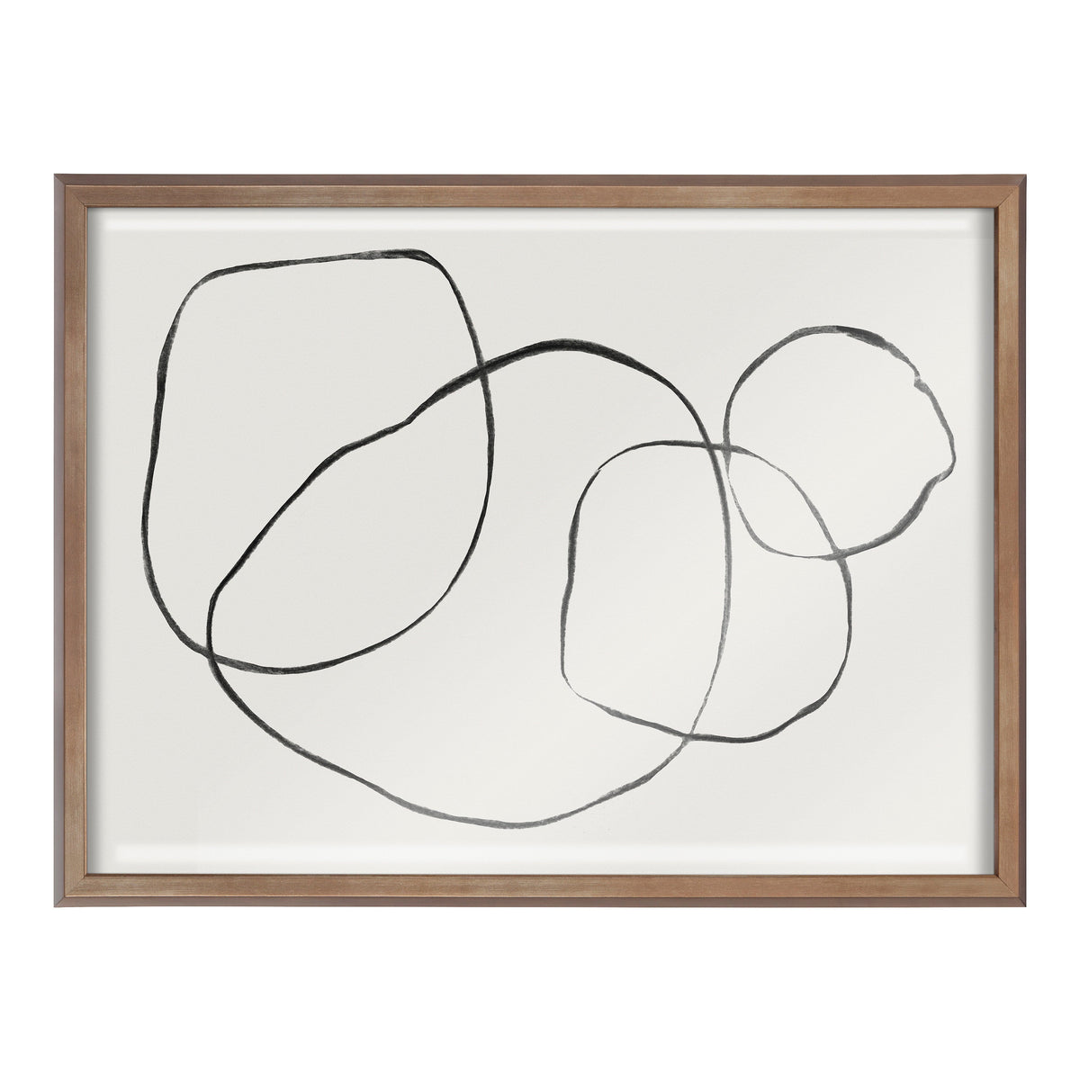 Blake 869 Going In Circles Framed Printed Glass by Teju Reval of by kateandlaurel - product image 2 for Resin Society