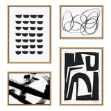 Sylvie Modern Abstract Framed Canvas Set by kateandlaurel - main product image for Resin Society