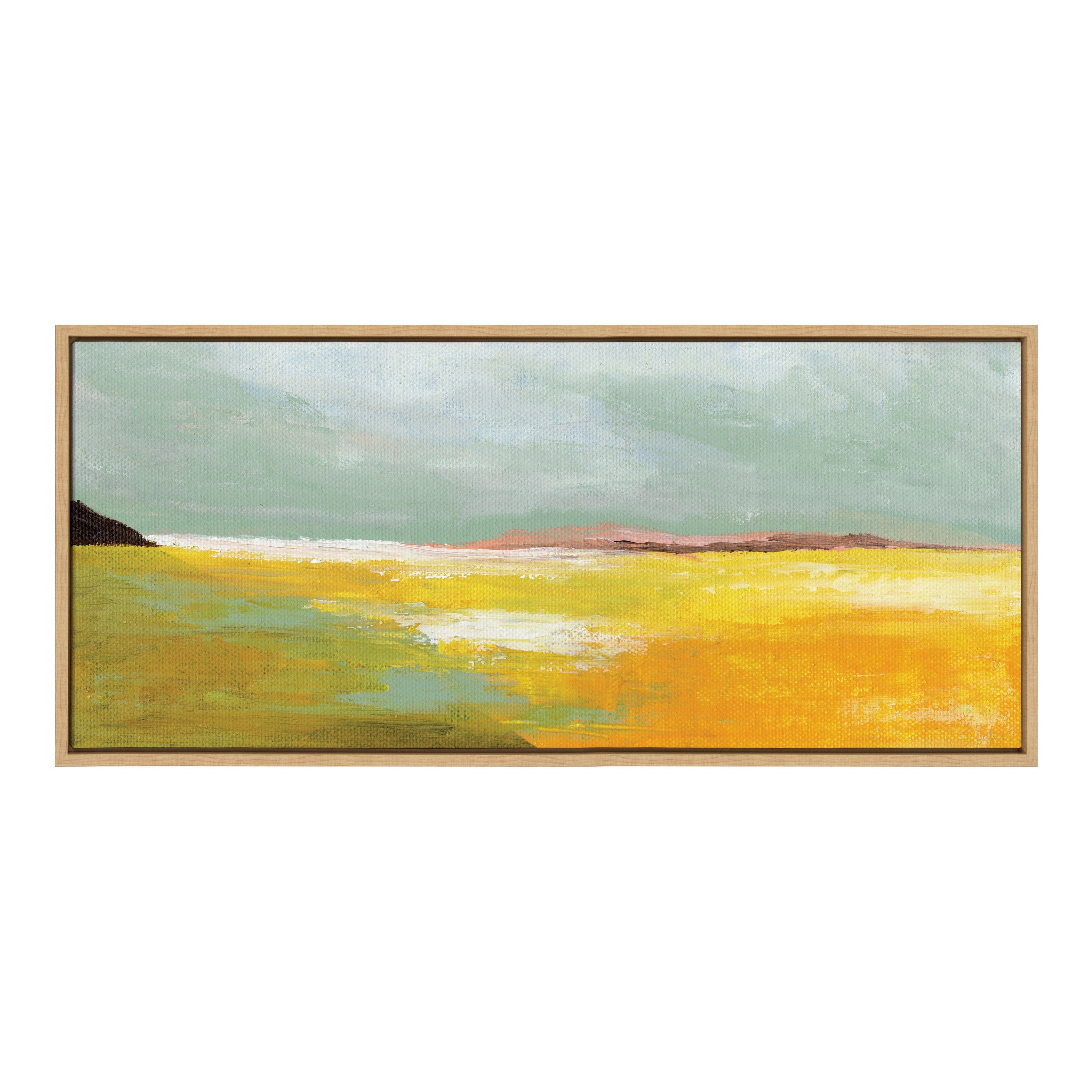 Sylvie Golden Root Lake Framed Canvas by Nikita Jariwala