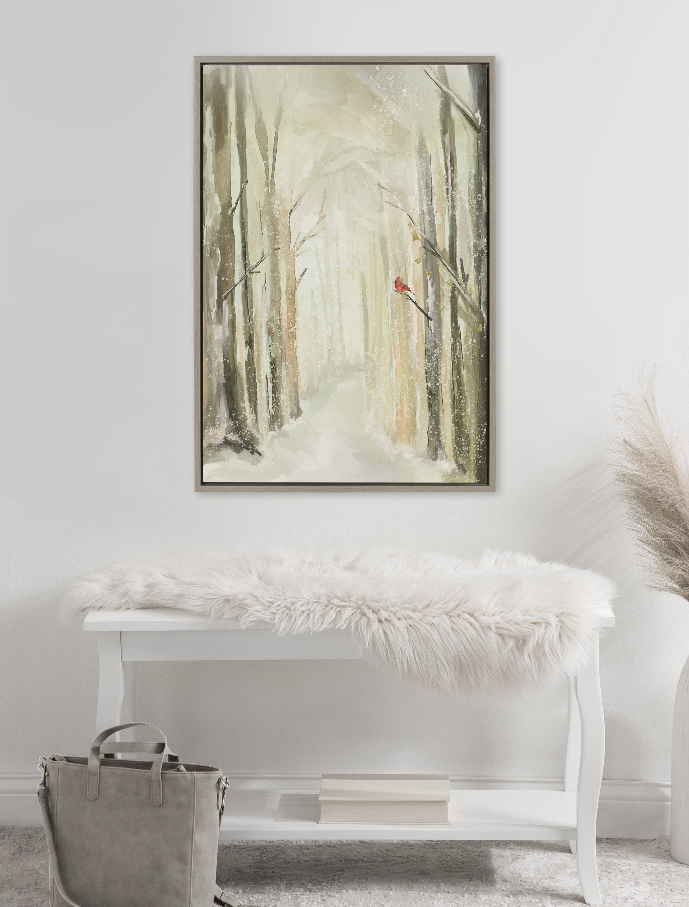 Sylvie Winter Landscape 2 Framed Canvas by Annie Quigley