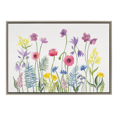 Sylvie Wildflorals Framed Canvas by kateandlaurel - product image 9 for Resin Society