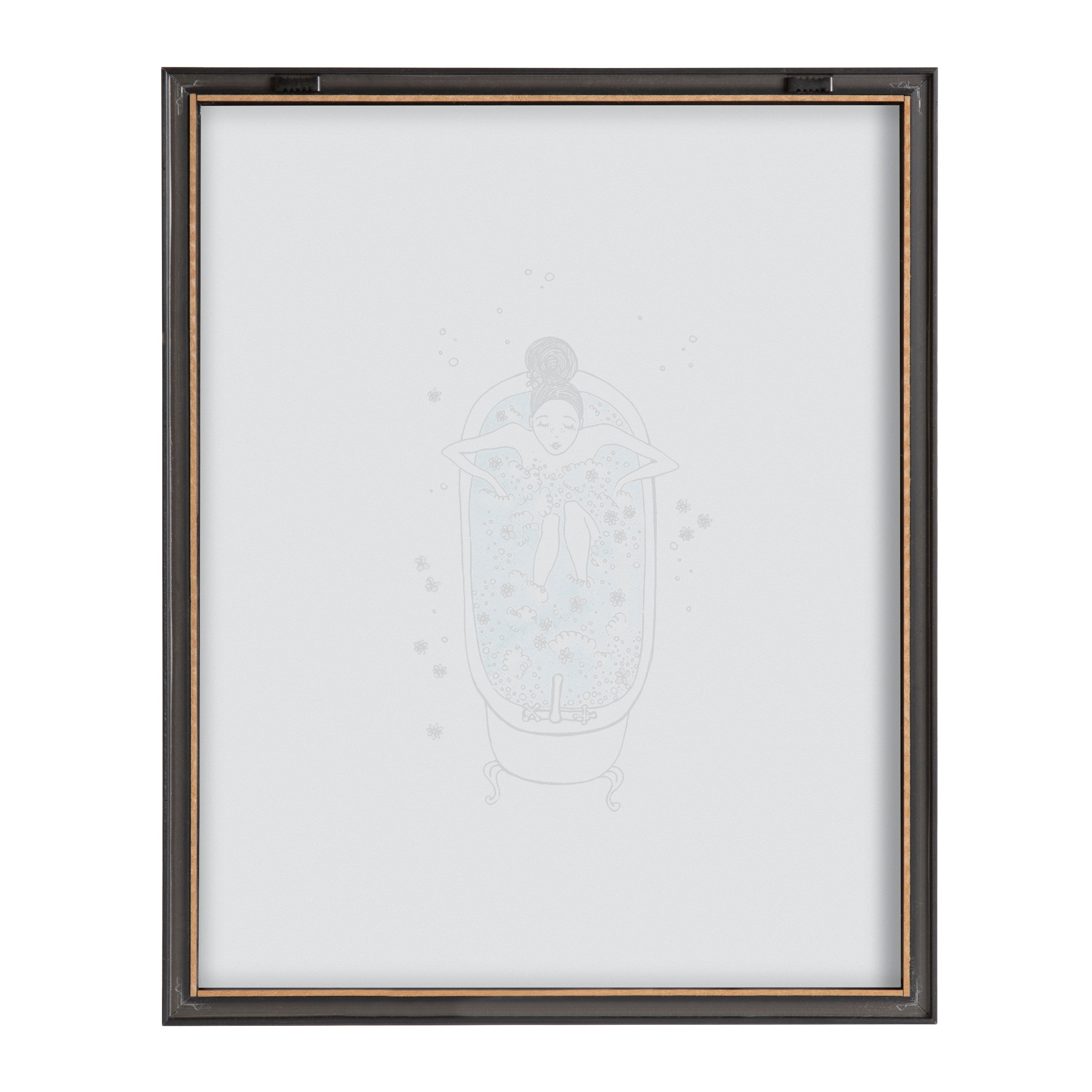 Blake Girl in a Bath Framed Printed Glass by Viola Kreczmer by kateandlaurel - product image 6 for Resin Society