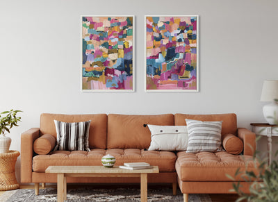 Sylvie Applause Framed Canvas Set by Leah Nadeau by kateandlaurel - product image 10 for Resin Society