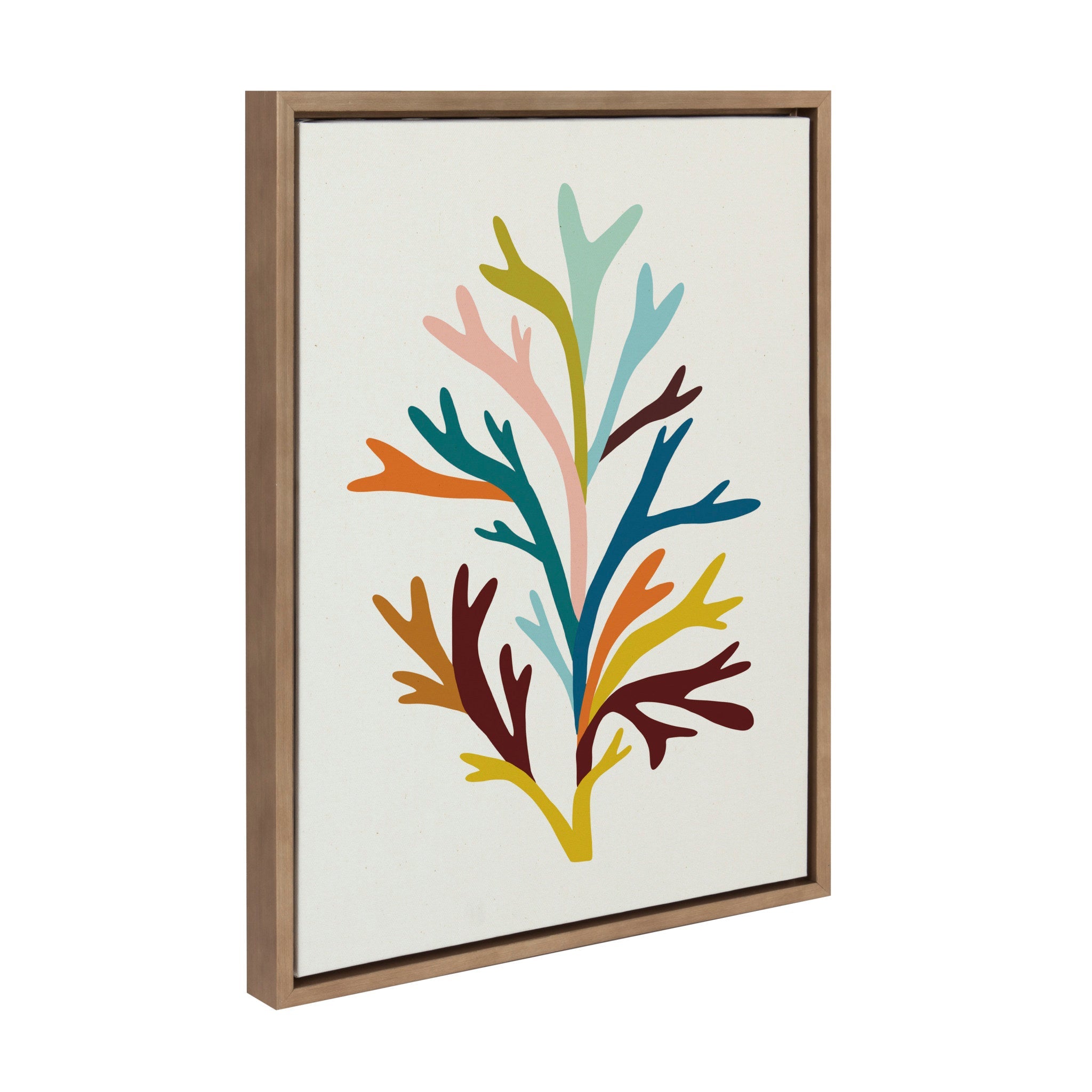 Sylvie Sea Plant Framed Canvas by kateandlaurel - product image 2 for Resin Society