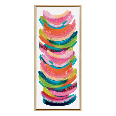 Sylvie Bright Abstract Framed Canvas by kateandlaurel - product image 8 for Resin Society
