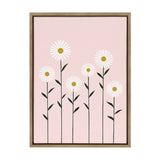 Sylvie Daisies Framed Canvas by kateandlaurel - main product image for Resin Society