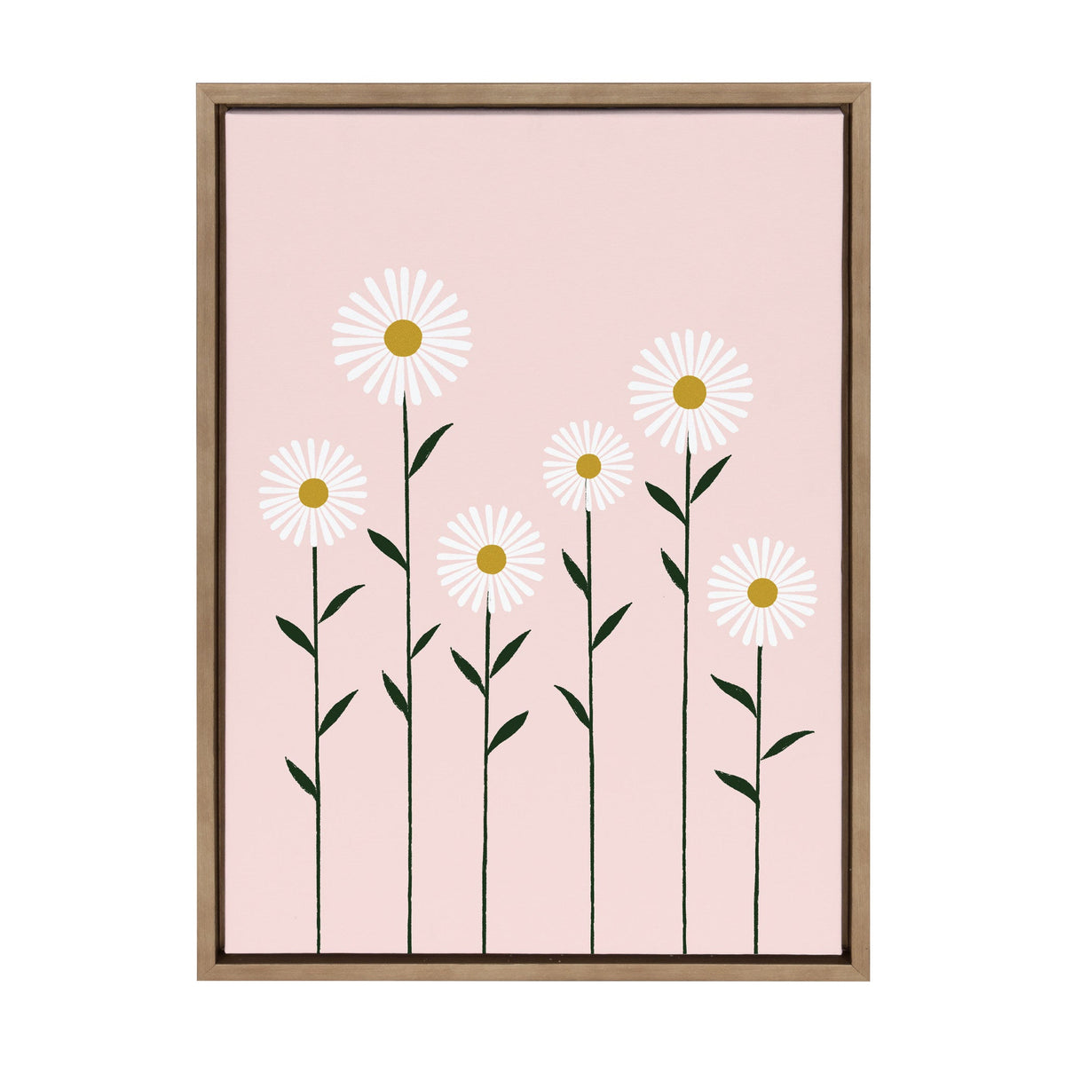 Sylvie Daisies Framed Canvas by kateandlaurel - main product image for Resin Society