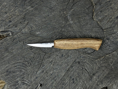 Wood Carving Sloyd Knife with 6.5 cm blade and ash wood handle by Sharky Forged Steel Tools