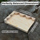 Handcrafted wooden bench hook for carving and chiseling by Sharky Forged Steel Tools
