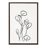 Sylvie Botanical Sketch Print No 3 Framed Canvas by kateandlaurel - main product image for Resin Society