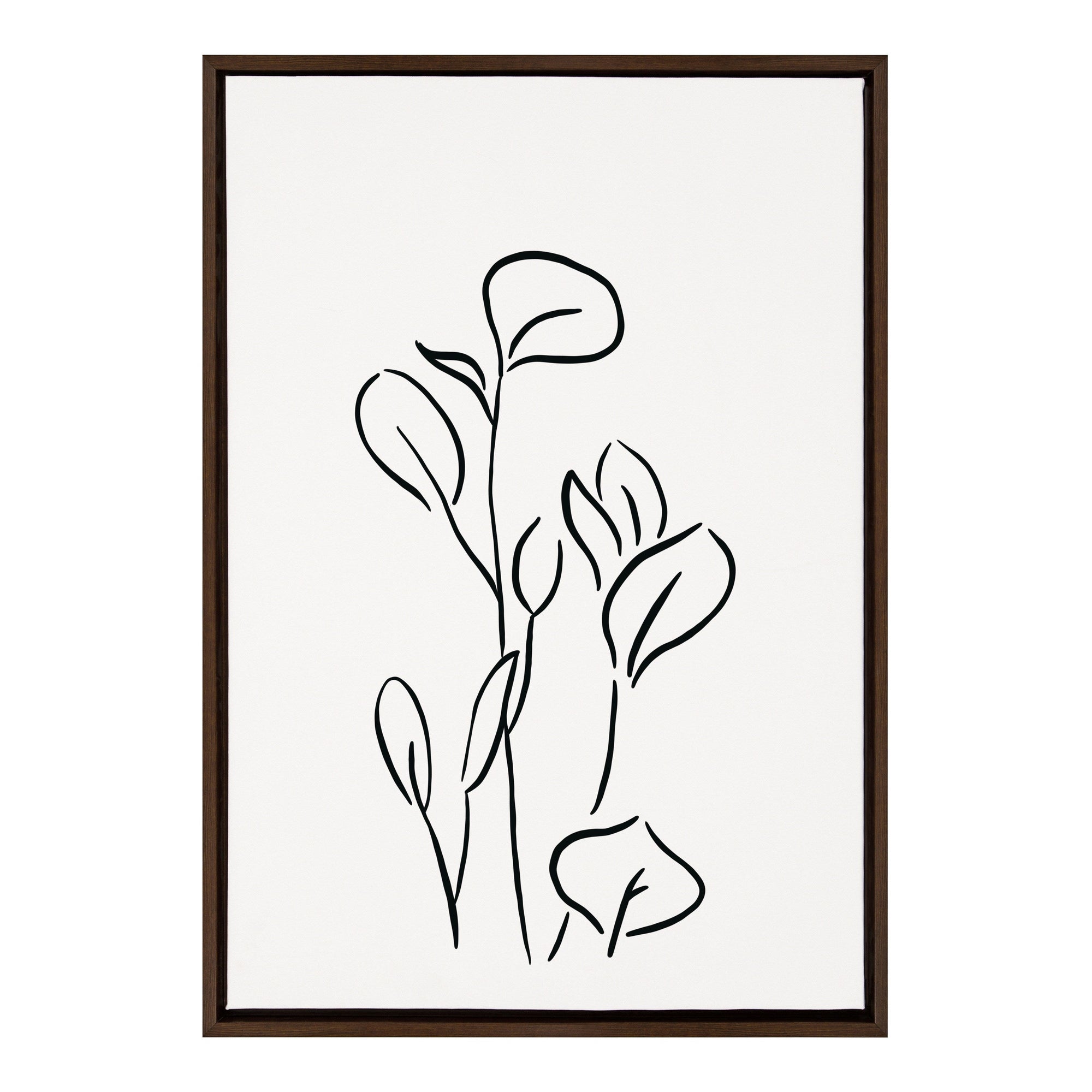 Sylvie Botanical Sketch Print No 3 Framed Canvas by kateandlaurel - main product image for Resin Society